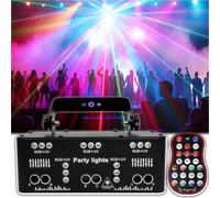 Wasd3Pods 21 Eyes Projector Strobe Light,DMX DJ Disco Light,Music Stage Party Lights Effect,Voice Control/Remote Control,Karaoke Party Club