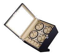Wasd3Pods Boîte De Présentation pour Montres, 8 Remontoirs + 5 Coussins, 4 Modes De Rotation, éclairage Intérieur Et Moteur Silencieux, Remontoir Automatique pour Montres Homme/Femme,C
