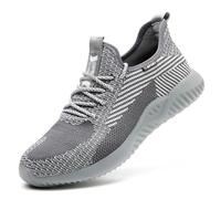 Wasd3Pods Chaussures De Sécurité D'été, Respirantes en Maille + Légères Et Confortables, avec Embout en Acier + Anti-Crevaison, Antidérapantes Et Légères pour Le Travail,B-38EU