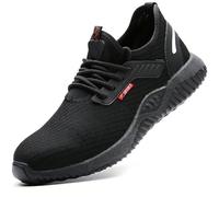 Wasd3Pods Chaussures De Sécurité D'été, Respirantes en Maille + Légères Et Confortables, avec Embout en Acier + Anti-Crevaison, Antidérapantes Et Légères pour Le Travail,A-41EU