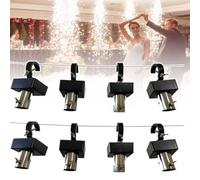 Wasd3Pods Fontaine à étincelles Froides sans Fil (1 Contrôleur pour 8 Unités) - Fontaine Réglable, Sûre Et écologique (Hauteur De 1 à 5 M) pour Fêtes, Mariages Et Bars - Usage Intérieur/Extérieur
