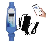 Wasd3Pods Générateur De Chlore Au Sel, Système De Chloration pour Piscines Creusées, avec Panneau Numérique Intelligent, Wi-FI Intégré Et Télécommande par Application.,50m³-12g/h