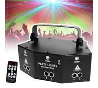 Wasd3Pods Lumière GOBO LED 3 en 1, Lumière De Scène À Tête Mobile, 4 Modes Réglables, Lumière Stroboscopique À Distance Et Contrôle DMX, Parfait pour L'éclairage De Scène Et De DJ