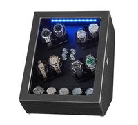 Wasd3Pods Remontoir De Montres Automatique, 8 Remontoirs + 5 Coussins, 4 Modes De Rotation, Boîte De Rangement De Luxe pour Montres, Moteur Silencieux, pour Montres Homme/Femme,A