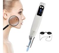 Wasd3Pods Stylo Laser Picoseconde Portable, Indicateur LED, pour Enlever Les Tatouages, élimine Les Taches De Mélanine Et Les Grains De Beauté, avec Lunettes Blue