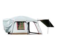 Wasd3Pods Tente De Camping 3-5 Personnes, Tente De Camping Extérieure Imperméable avec Tapis De Sol Cousu, Tente Dôme avec Porche, pour Vans, SUV