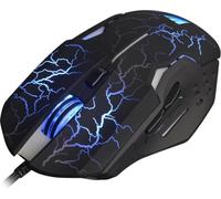 WASDkeys - M200 - Souris de jeu laser filaire RGB noire