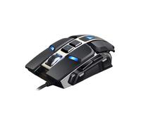 WASDkeys Souris de jeu M300 - Laser filaire RGB 2500 DPI USB/PS/2 main droite Anthracite