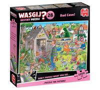 Wasgij Destiny 28 - Le débarras de Papa ! - Dad Cave! - Puzzle Adulte - Puzzle Humoristique - Carton 100% Recyclé - 1000 pièces - Jumbo