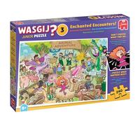 Wasgij Junior 3, Enchanted Encounts! - Puzzle de 240 pièces pour enfants - Amusant, coloré et casse-tête 240 pièces pour enfants - Puzzle en carton 100 % recyclé - Anniversaire à partir de 8 ans