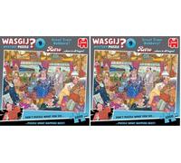 Wasgij Mystère rétro 9 - Zugüberfall - Puzzle Teile 1000 (Lot de 2)