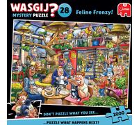 Jumbo Puzzle Wasgij Mystery 28 – Folie féline 1000 pièces 68 x 49 cm Adulte – carton 100% recyclé