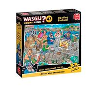 Wasgij Original 47 - Le Radeau à la Dérive - Boating Bedlam | Puzzle Humoristique - 1000 Pièce - Carton 100% recyclé - Jumbo