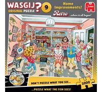 Jumbo Puzzle Wasgij Retro Original 9 Home Improvements – 1000 pièces, 100% recyclé, pour adultes