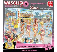 Wasgij Retro Destiny 9, Super Models - Puzzle Unique de 1000 pièces pour Adultes - Puzzling, Stimulant et Casse-tête pour Adultes - Puzzle 100% recyclé - Puzzle de 1000 pièces - Jumbo