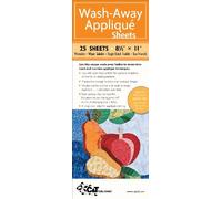 Wash-Away Applique Sheets: Printable; Water Soluble; Single Sided; Fusible; Eco-Friendly by Ferrier, Beth (2010) Paperback