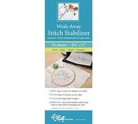 Wash Away Stitch Stabilizer: Simplify Your Embroidery & Quilting: Print, Stick, Stitch & Dissolve