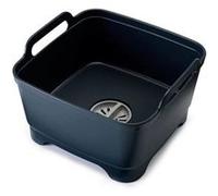 Joseph Joseph - Wash&Drain - Bac à vaisselle, Bassine Plastique Evier - Gris 85056 31,5 x 31 x 20 cm