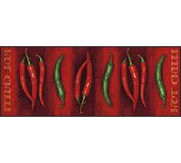 Tapis Hot Chilli Tx Paillassons Par Kleen Tex Rouge 75 X 190 Cm