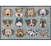 Wash+Dry w+d Design Chiens Porte-Bonheur 50 x 75 cm, intérieur et extérieur, Lavable