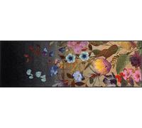 wash+dry Paillasson, Design Midnight Blooms 60x180cm, intérieur, lavalble, sans Bordure, Multicolore