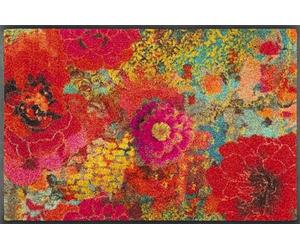 Wash+Dry Paillasson, Flowerchains 50x75cm, intérieur et extérieur, Lavable, Multicolore