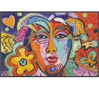 Wash+Dry Paillasson, Indian Summer 50x75cm, intérieur et extérieur, Lavable, Multicolore