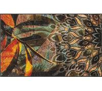 wash+dry Paillasson, Jungle Dance 75x120cm, intérieur et extérieur, Lavable, Multicolore