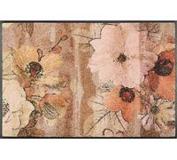 Wash+Dry Paillasson, Retro Roses 50x75cm, intérieur et extérieur, Lavable, Multicolore