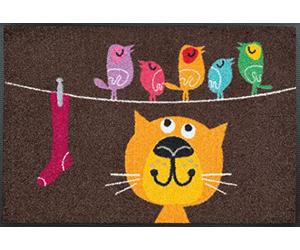 Wash+Dry - Tapis Birds on Wire 50x75, Coloré