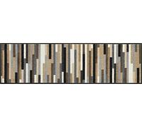 Wash+Dry Tapis de Sol, Mikado Stripes Nature 35x120cm, intérieur et extérieur, Lavable