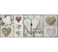 Wash+Dry Tapis de Sol, n Vintage Hearts 75x190 cm, intérieur et extérieur, Lavable