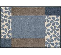 Wash+Dry Florita Grey Tapis Del Sol, Polyamide Dos : Caoutchouc Nitrile, Multicolore, 50x75cm