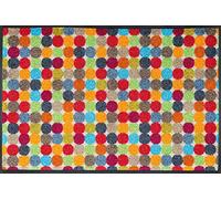 Wash+Dry Mikado Dots Tapis Del Sol, Polyamide Dos : Caoutchouc Nitrile, Multicolore, 80 x 150 cm