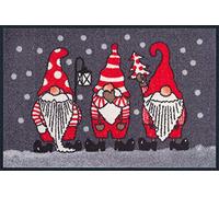 Wash + Dry - Tapis, Nains de Noël 50 x 75 cm, Gris 057130
