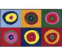 Wash+Dry Tapis d'entrée Sergej, Polyamide, dos caoutchouc nitrile, lavable, multicolore 75x120cm