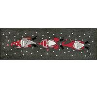 wash+dry - Tapis Weihnachtszwerge 60x180, Gris