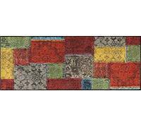 Wash+Dry Vintage Patches Tapis Del Sol, Polyamide Dos : Caoutchouc Nitrile, Multicolore, 75x190cm