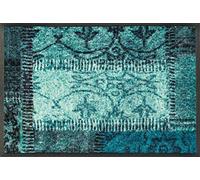 Wash+Dry Vintage Patches türkis Tapis de Sol, Polyamide Dos : Caoutchouc Nitrile, Multicolore, 40x60cm