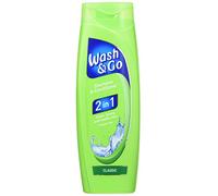 Wash & Go Lot de 6 shampoings et après-shampoing classiques 2 en 1 400 ml