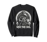Wash Your Soul - Lanterne Keeper Plague Doctor Gothic Art Sweatshirt