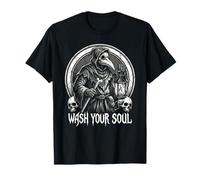 Wash Your Soul - Lanterne Keeper Plague Doctor Gothic Art T-Shirt