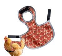 Washable Chicken Apron - Protects Wings From Injury | Reusable Hen Saddle Back Protector | For Broody Molting Chick Poultry Livestock Turkey Pet Outdoor, Adjustable Durable Polyester