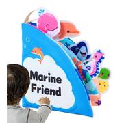 Washable Cloth Book, Portable Learning Toy, 5.71 Inches Sensory Item with Soft Fabric, Durable Educational Book, Interactive Toy with Colorful Design, Fine Motor Skills Aid for Classroom & Vacati