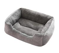 Washable Dog Bed, Soft Calming Cat Sofa, 27.56x19.69x5.91 Inches Anti-Slip Bottom Cushion, Cozy Puppy Sleeping Mat with Warming Design for Balcony Crate Interior Living Room Outdoor Patio Relaxation