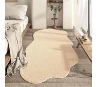 Washable Floor Mat Home Lounge Light Decoration Plush Carpet Irregular Rugs