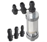Washable Inline Fuel Filter 3-Pack 6mm 8mm 10mm Reusable Inline Fuel Filter 1/4" 5/16" 3/8" pour multi-fit Inline Fuel Filter for Diesel Petrol Biofuel 3-Pack Inline Fuel pour Filter 6mm to 10mm Hose