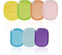 Washable Makeup Remover Cotton 7 Pcs,Washable Double-Sided Makeup Remover Wipes Available,Washable Cotton Makeup Remover Pads For Eye And Face Cleansing