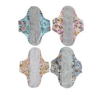 Washable Reusable Menstrual Pads, Comfortable Breathable Sanitary Pads, Eco Friendly Feminine Hygiene, Soft And Absorbent Period Pad for Women Daily Use Sleep Travel Work Beach Postpartum Home