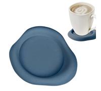 Washable Silicone Drink Coasters - Sturdy Silicone Round Coasters | Mugs Coaster for Coffee Beer, Drinks Coaster with Holder, Kitchen Tools, Mug Mats for Coffee Tea Beer Wine